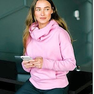 Zyia Active Oh So Soft mauve pink hoodie